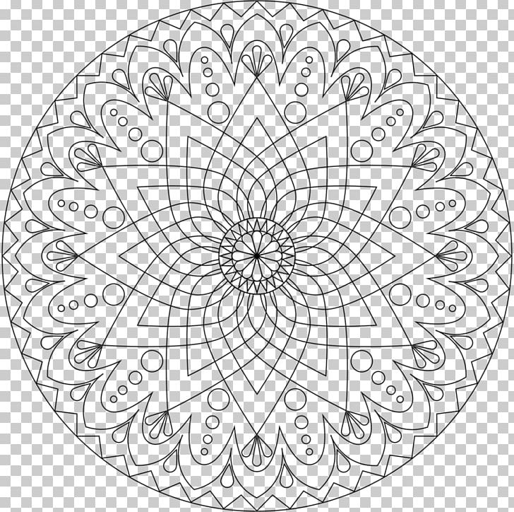 Mandala Coloring Book Child Meditation PNG, Clipart, Adult, Area, Black And White, Book, Child Free PNG Download