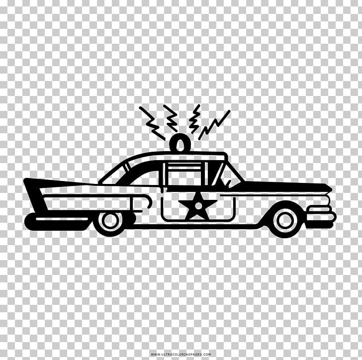 Police Car Coloring Book Drawing PNG, Clipart, Area, Artwork, Automotive Design, Automotive Exterior, Black And White Free PNG Download