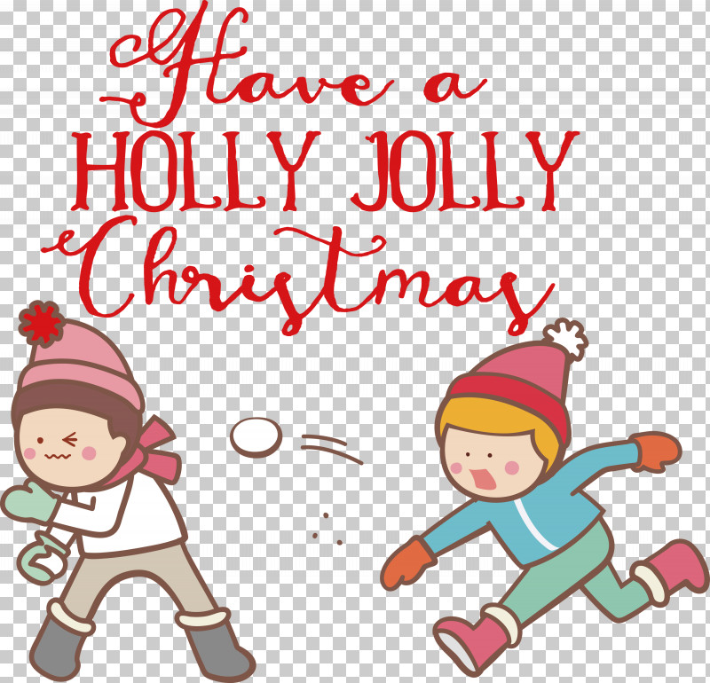 Holly Jolly Christmas PNG, Clipart, Behavior, Cartoon, Character, Christmas Day, Happiness Free PNG Download