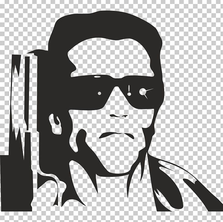 Skynet I'll Be Back PNG, Clipart, Arnold Schwarzenegger, Black, Face, Fictional Character, Glasses Free PNG Download