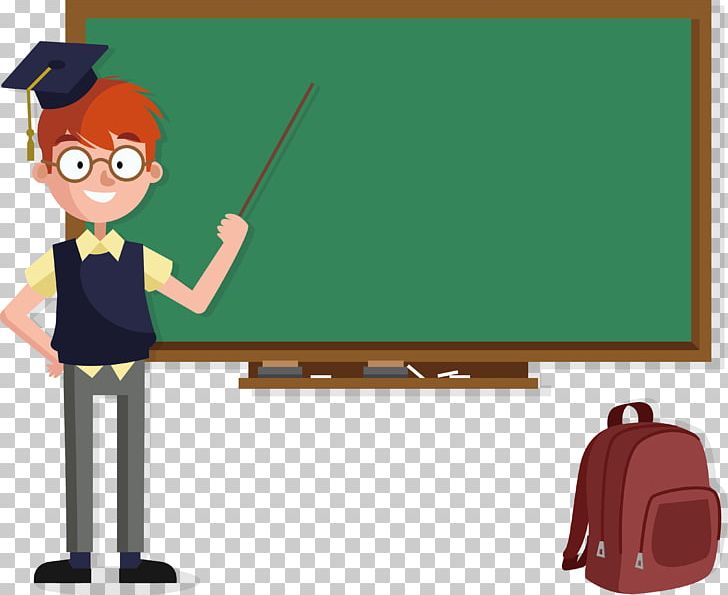 Student Teacher Blackboard School PNG, Clipart, Angle, Blackboard Vector, Cartoon, Cartoon Teacher, Classroom Free PNG Download