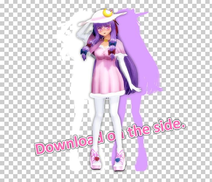 Patchouli Touhou Project MikuMikuDance 2017 (Thank You) Desktop PNG, Clipart, 3d Modeling, 2017, 2017 Thank You, Action Figure, Animated Film Free PNG Download