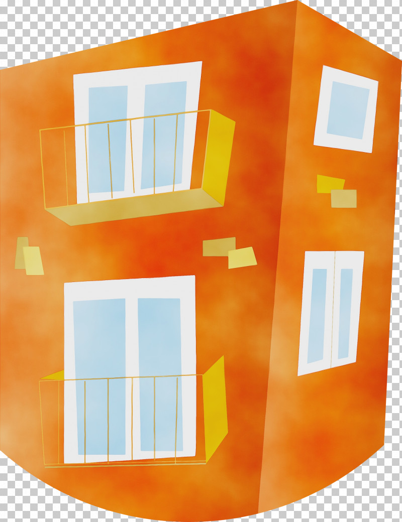 Orange PNG, Clipart, Building, Condominium, House, Line, Orange Free PNG Download