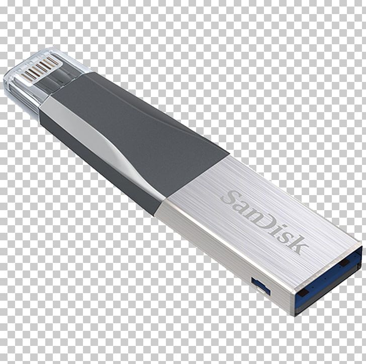 USB Flash Drives Lightning SanDisk USB 3.0 IPhone PNG, Clipart, Backup, Computer Component, Computer Data Storage, Data Storage Device, Electronic Device Free PNG Download