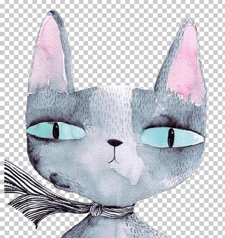 Cat Kitten Watercolor Painting Art Illustration PNG, Clipart, Animal, Animals, Animation, Black Cat, Carnivoran Free PNG Download