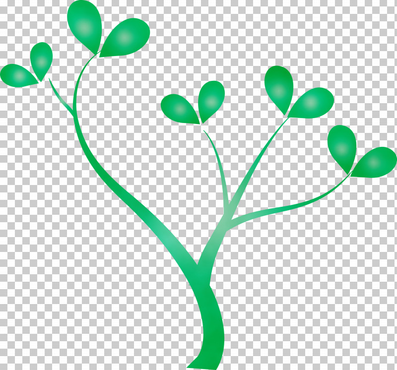 Green Leaf Plant Plant Stem Flower PNG, Clipart, Abstract Tree, Cartoon Tree, Flower, Green, Leaf Free PNG Download