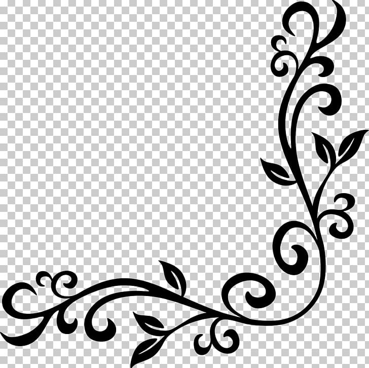 Frames Floral Design PNG, Clipart, Artwork, Black, Black And White, Branch, Calligraphy Free PNG Download