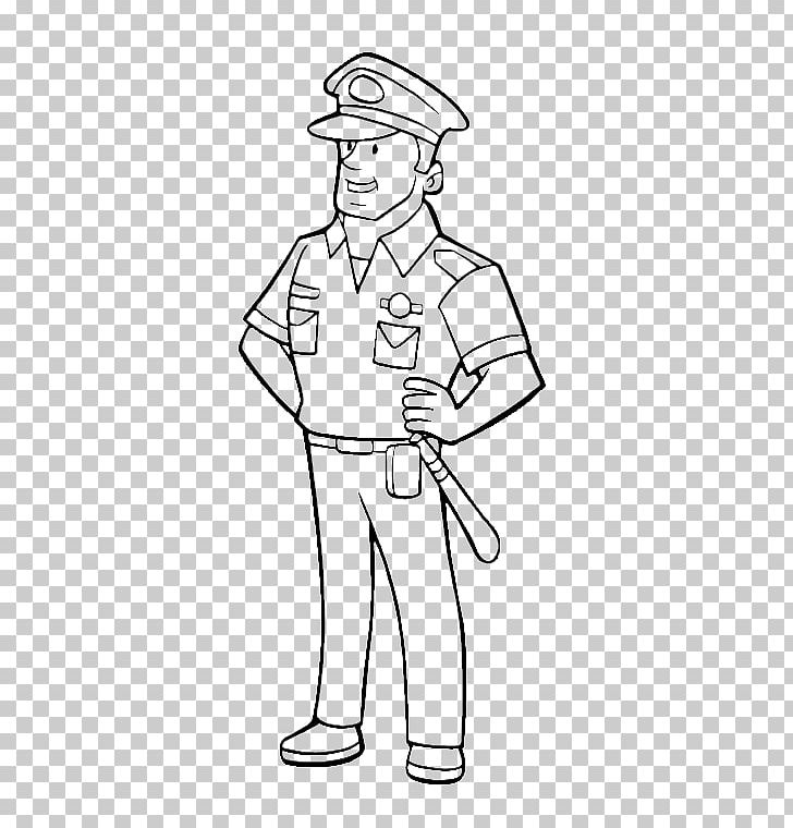 Police Officer Badge Coloring Book Drawing PNG, Clipart, Angle, Arm, Badge, Black, Cartoon Free PNG Download