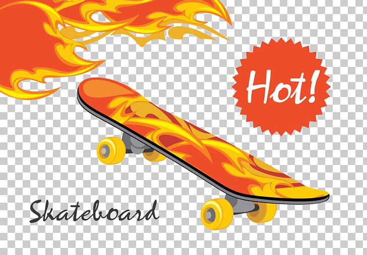 Skateboard Stock Photography Illustration PNG, Clipart, Area, Blue Flame, Brand, Drawing, Euclidean Vector Free PNG Download