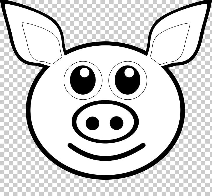 Pig Coloring Book Drawing Face PNG, Clipart, Area, Black And White, Cartoon, Child, Circle Free PNG Download