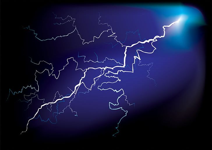Lightning Strike Thunderstorm PNG, Clipart, Atmosphere, Computer Wallpaper, Drawing, Earth, Electric Blue Free PNG Download