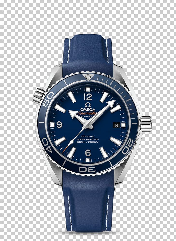 Omega Seamaster Planet Ocean Coaxial Escapement Omega SA Watch PNG, Clipart, Accessories, Axial, Chronograph, Chronometer Watch, Electric Blue Free PNG Download