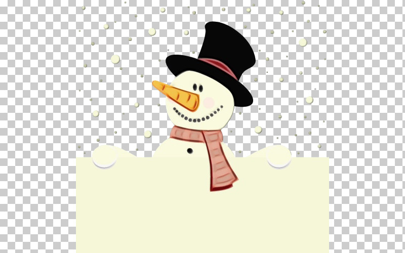 Snowman PNG, Clipart, Cartoon, Hat, Paint, Snowman, Watercolor Free PNG Download