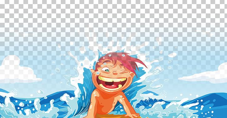 Beach Cartoon Summer PNG, Clipart, Anime, Boy, Child, Children, Childrens Day Free PNG Download