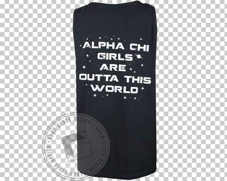 T-shirt Sleeveless Shirt Outerwear Font PNG, Clipart, Black, Black M, Brand, Chi Omega, Outerwear Free PNG Download
