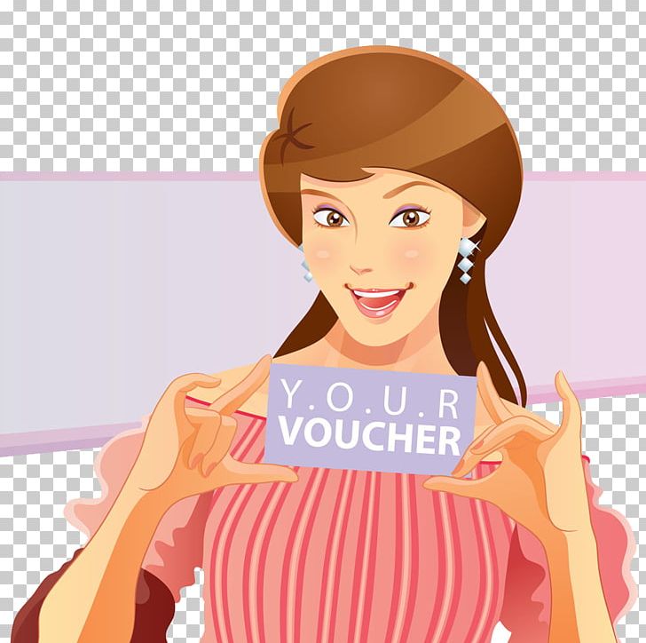 Cartoon Voucher Stock Photography Illustration PNG, Clipart, Balloon Cartoon, Barbie, Beauty, Boy Cartoon, Brown Hair Free PNG Download