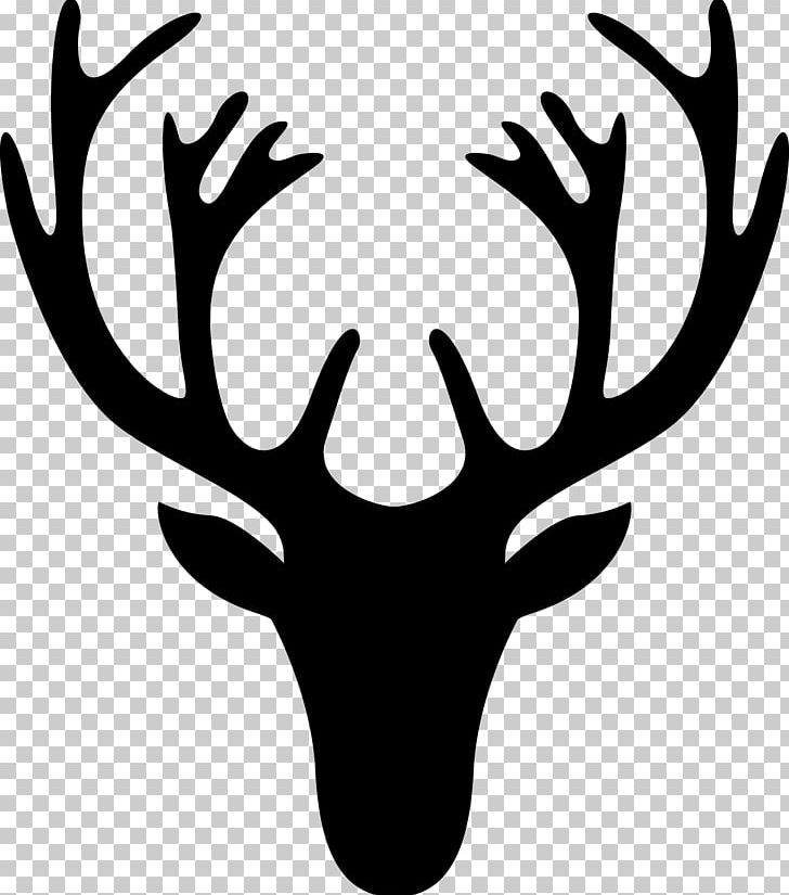 White-tailed Deer Moose Silhouette PNG, Clipart, Animals, Antler, Art, Black And White, Clip Art Free PNG Download