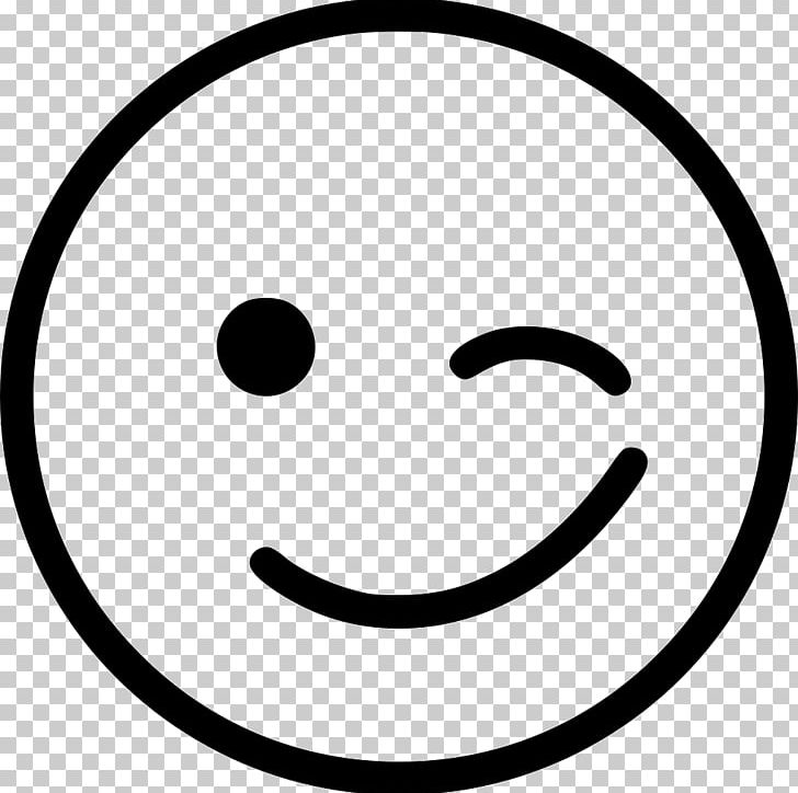Wink Emoticon Smiley Computer Icons PNG, Clipart, Area, Black And White, Blog, Circle, Clip Art Free PNG Download