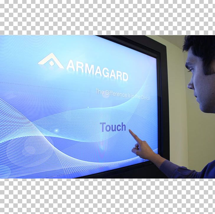 Touchscreen Computer Monitors Advertising Digital Signs Flat Panel Display PNG, Clipart, Advertising, Blue, Brand, Computer Monitors, Digital Free PNG Download