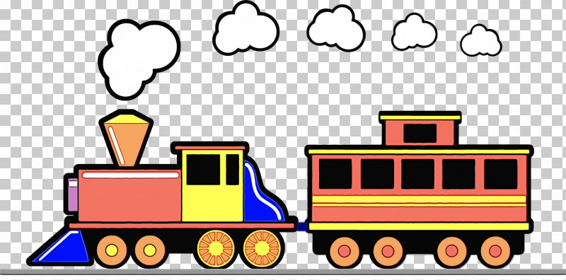 Transport Vehicle Locomotive Yellow Rolling Stock PNG, Clipart, Locomotive, Paint, Railroad Car, Rolling, Rolling Stock Free PNG Download