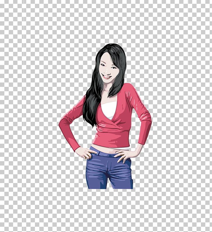 T-shirt Girl PNG, Clipart, Abdomen, Adobe Illustrator, Anime Girl, Arm, Baby Girl Free PNG Download