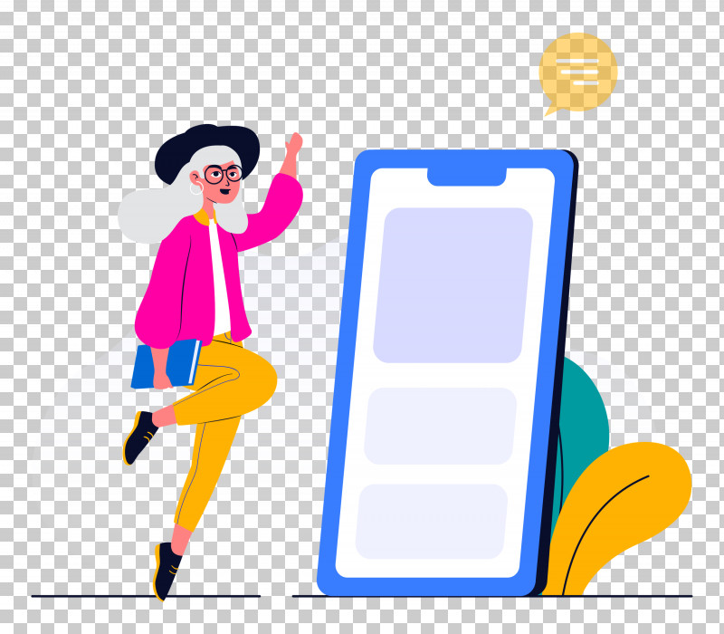 Mobile Phone Ebusiness Girl PNG, Clipart, Behavior, Cartoon, Ebusiness, Geometry, Girl Free PNG Download
