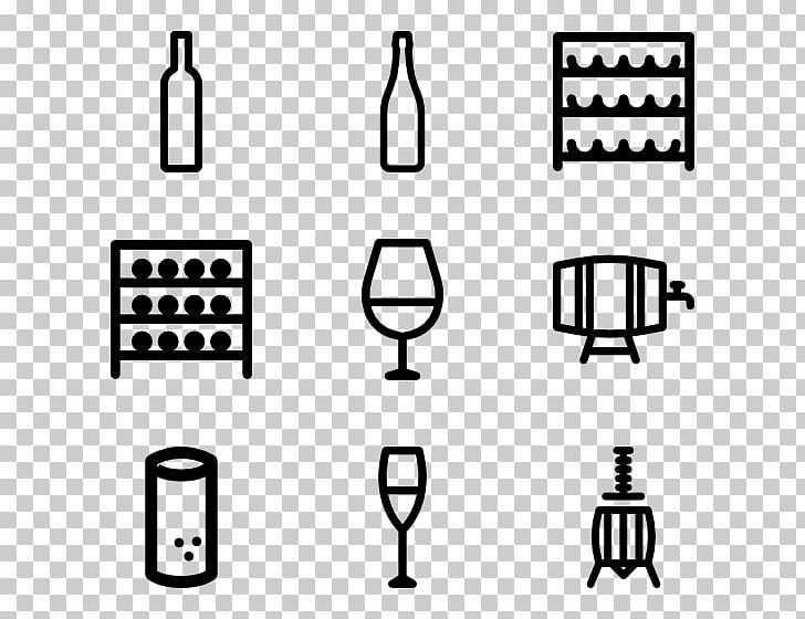Wine Cooler Computer Icons PNG, Clipart, Area, Black, Black And White, Bottle, Brand Free PNG Download