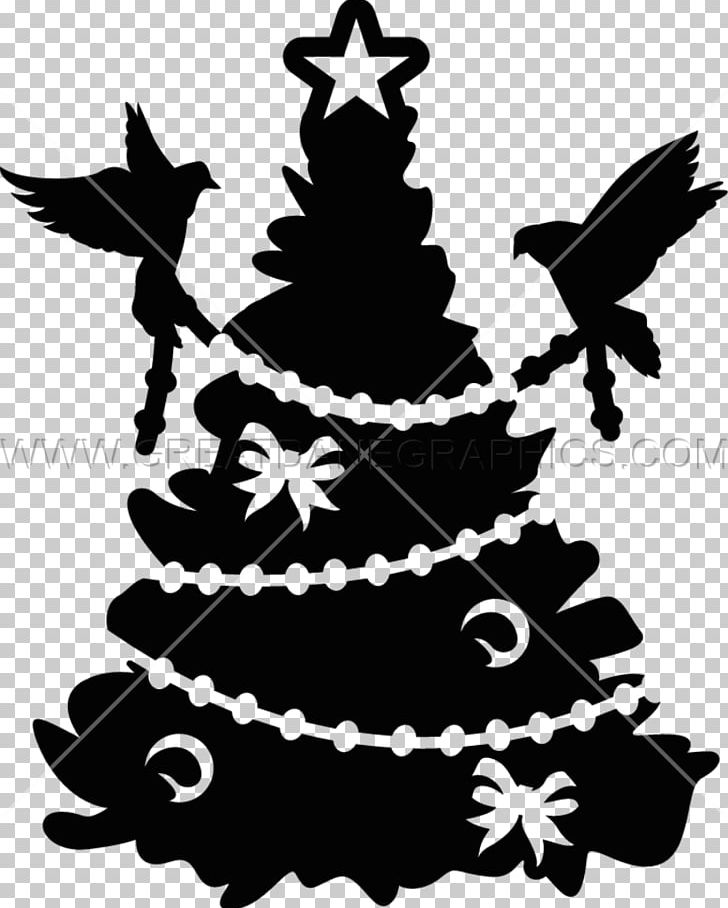 Fir Christmas Ornament Spruce Christmas Tree Silhouette PNG, Clipart, Black, Black And White, Branch, Christmas, Christmas Decoration Free PNG Download