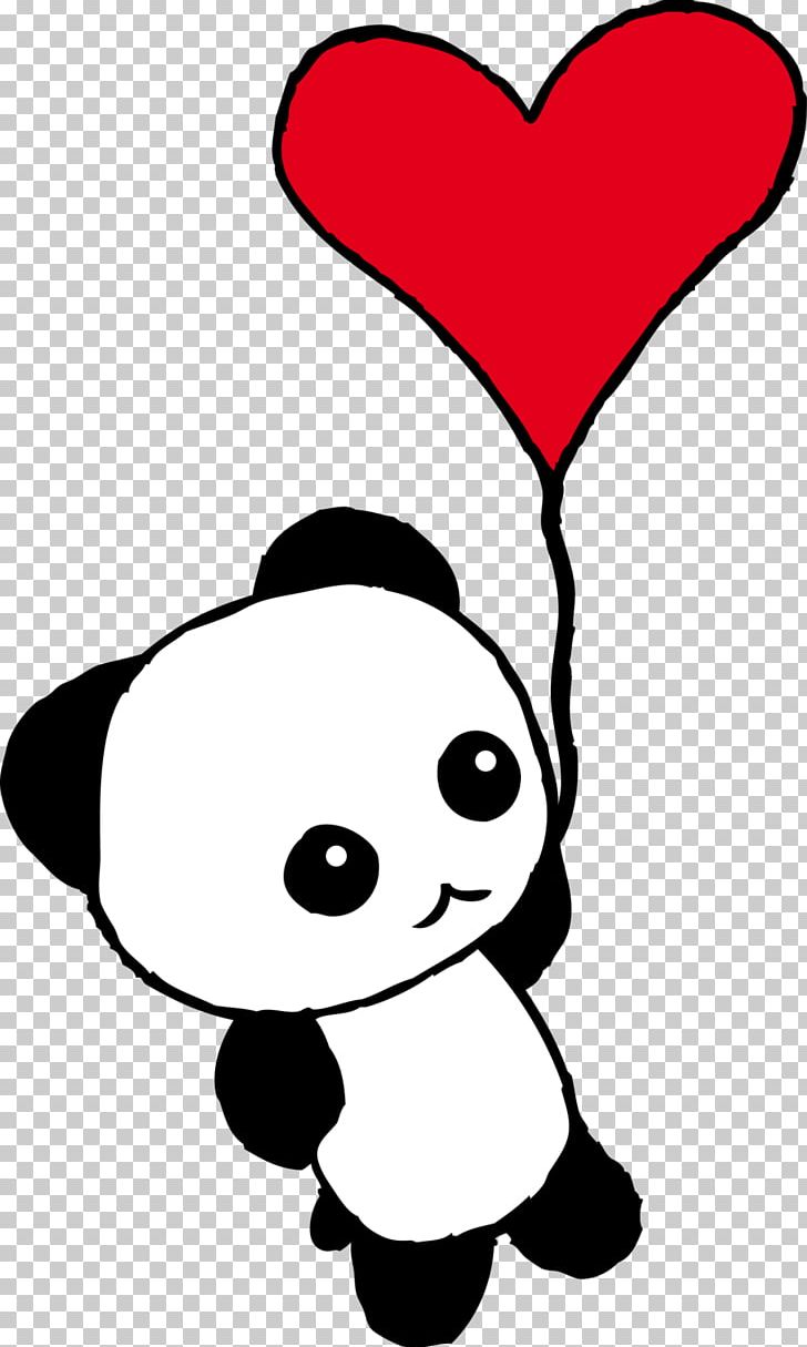 Giant Panda Drawing Cuteness Love PNG, Clipart, Animals, Area, Art, Artwork, Black Free PNG Download