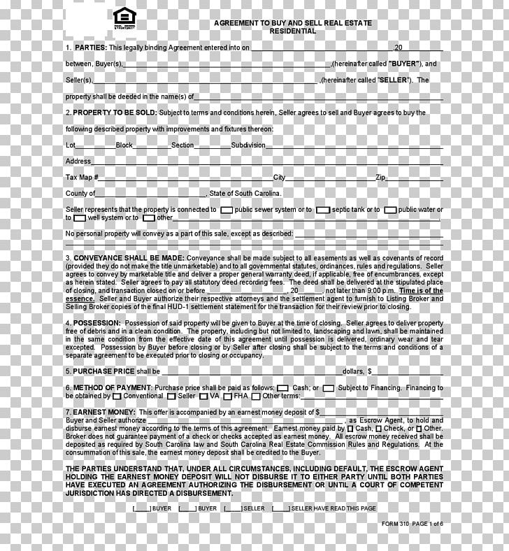 Real Estate Contract Standard Form Contract Contract Of Sale PNG, Clipart, Black And White, Contract, Contract Of Sale, Deed, Document Free PNG Download
