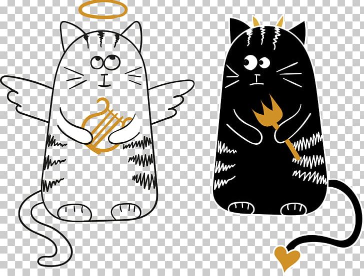 Cat Cartoon Angel Illustration PNG, Clipart, Angel, Angel Cat, Angels, Angel Vector, Angel Wing Free PNG Download