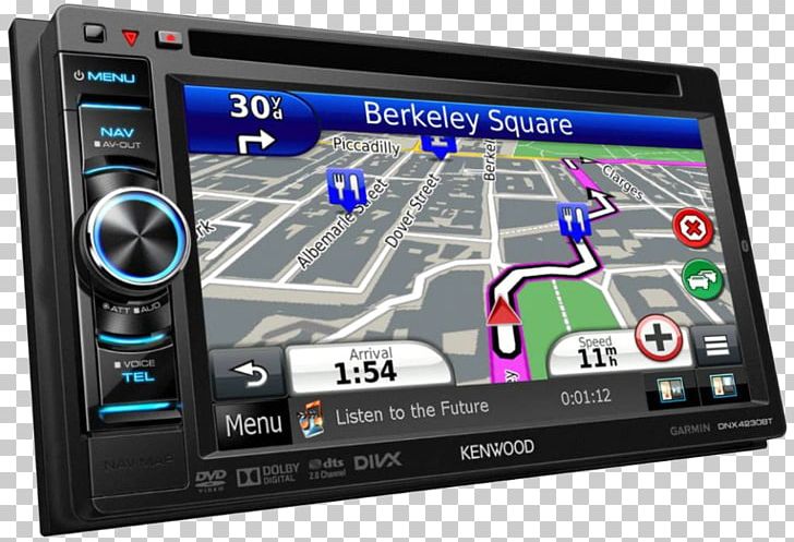 GPS Navigation Systems Kenwood Corporation Vehicle Audio Kenwood DNX 4150BT 6.2" WVGA Double DIN DVD-Receiver With Navigation System & Bluetooth ISO 7736 PNG, Clipart, Automotive Navigation System, Din, Display Device, Electronic Device, Electronics Free PNG Download