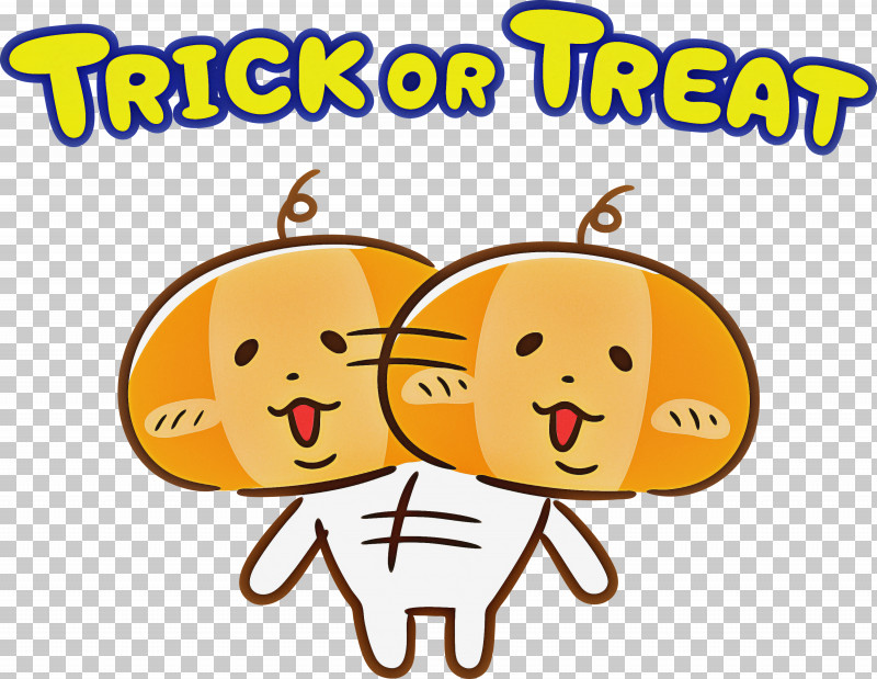 TRICK OR TREAT Happy Halloween PNG, Clipart, Cartoon, Emoticon, Happy Halloween, Jackolantern, Line Free PNG Download