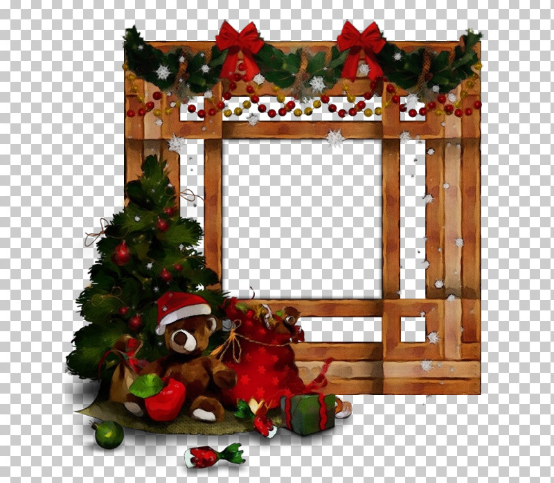 Picture Frame PNG, Clipart, Christmas Decoration, Christmas Eve, Christmas Stocking, Fir, Holly Free PNG Download