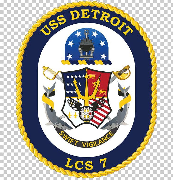 USS Detroit (LCS-7) Freedom-class Littoral Combat Ship United States Navy PNG, Clipart, Area, Badge, Brand, Crest, Detroit Free PNG Download