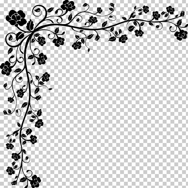 Floral Design Flower Drawing PNG, Clipart, Abstract Art, Area, Art, Black, Black And White Free PNG Download