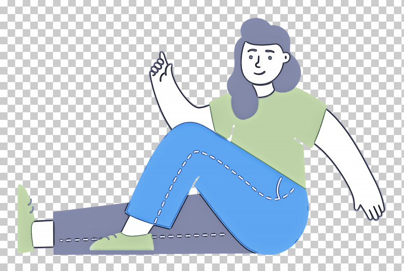 Sitting On Floor Sitting Woman PNG, Clipart, Animation, Cartoon, Clothing, Drawing, Girl Free PNG Download