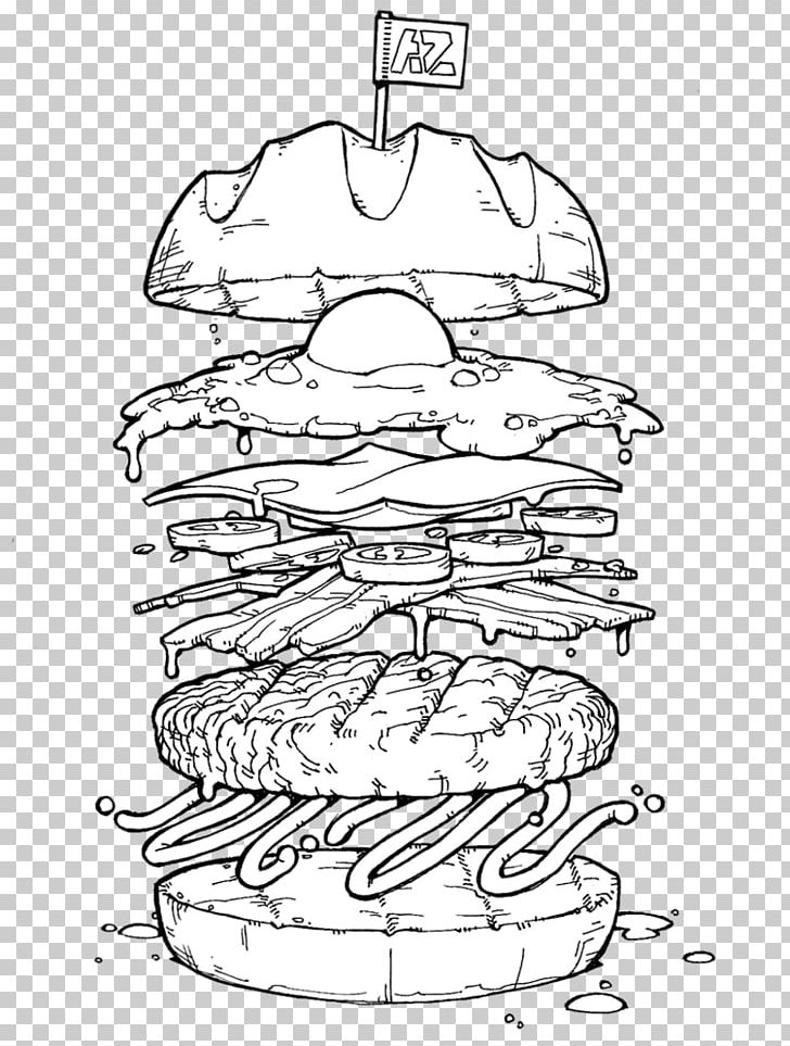 Hamburger Cheeseburger Fried Egg Hot Dog Drawing PNG, Clipart, Angle, Area, Arm, Art, Artwork Free PNG Download