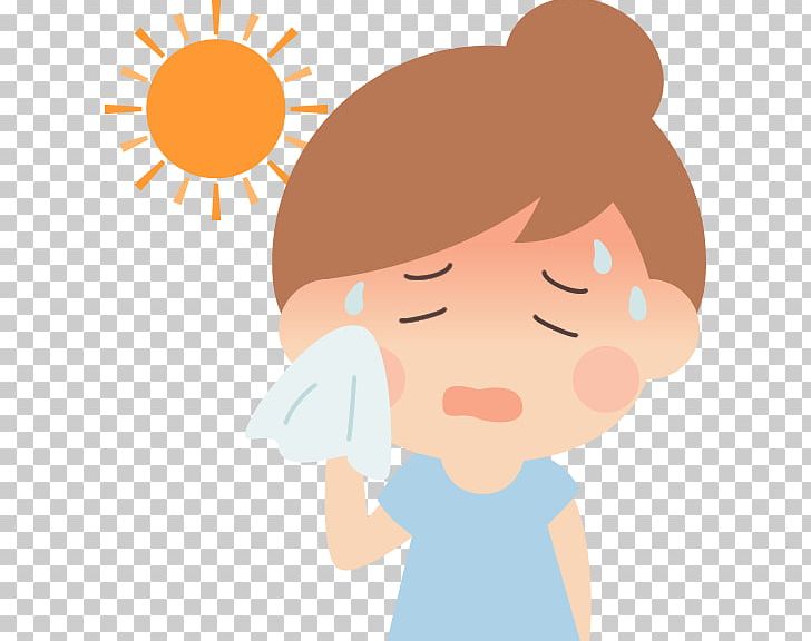 Hyperthermia Heat Stroke 猛暑 Allergic Rhinitis Due To Pollen Disease PNG, Clipart, Allergic Rhinitis Due To Pollen, Body, Boy, Cartoon, Child Free PNG Download