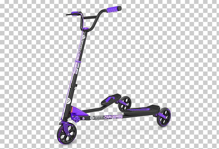 Kick Scooter Three-wheeler YouTube Carver PNG, Clipart, Balance Bicycle, Bicycle, Bicycle Handlebars, Blue, Brake Free PNG Download