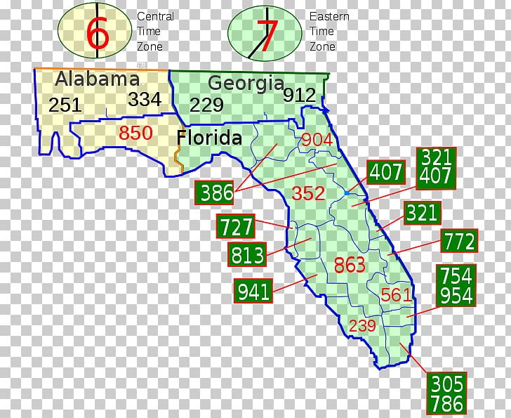 Area Code 239 Area Code 386 Area Code 407 Telephone Numbering Plan PNG 