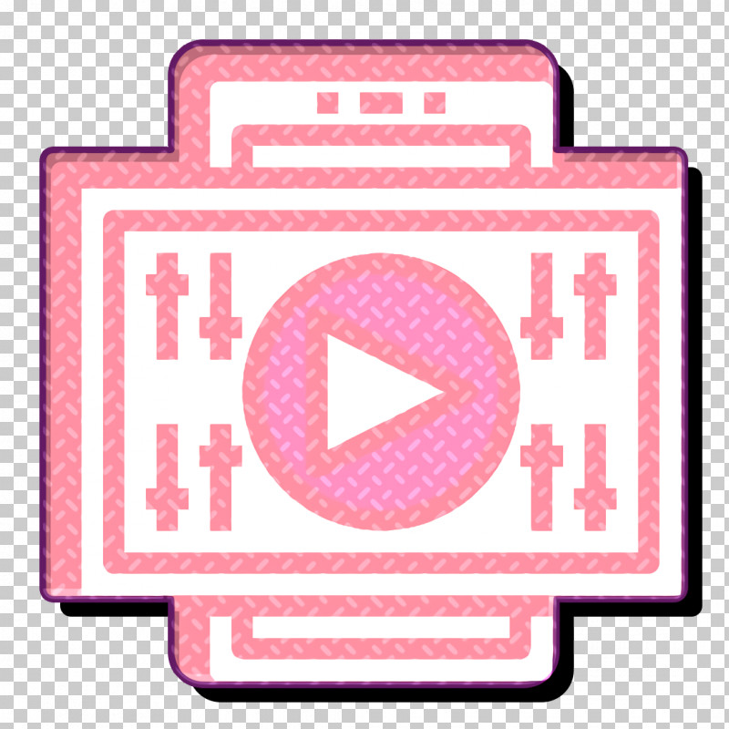 Ui Icon Mobile Interface Icon Video Icon PNG, Clipart, Line, Material Property, Mobile Interface Icon, Pink, Ui Icon Free PNG Download