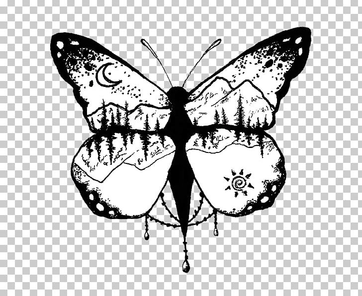 Monarch Butterfly Moth Brush-footed Butterflies Insect PNG, Clipart, Arthropod, Black And White, Brush Footed Butterfly, Butterfly, Drawing Free PNG Download