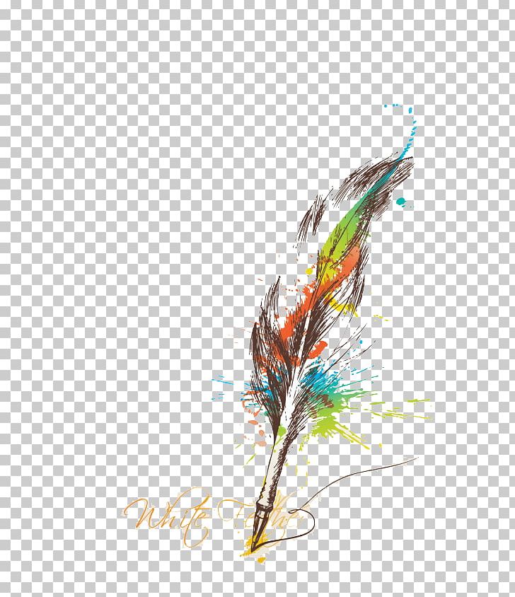 Paper Quill Color Feather PNG, Clipart, Animals, Bird, Brush, Color, Color Pencil Free PNG Download