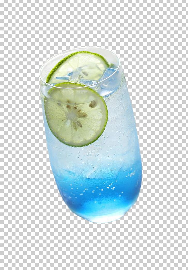 Rickey Gin And Tonic Blue Hawaii Blue Lagoon Sea Breeze PNG, Clipart, Blue, Blue Curacao, Cockta, Cocktail Garnish, Fruit Nut Free PNG Download
