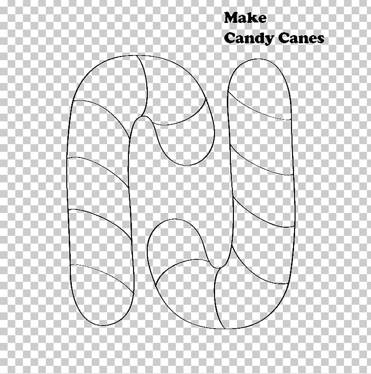 Candy Cane Coloring Book Thumb Black And White PNG, Clipart, Angle, Area, Arm, Black And White, Candy Cane Free PNG Download