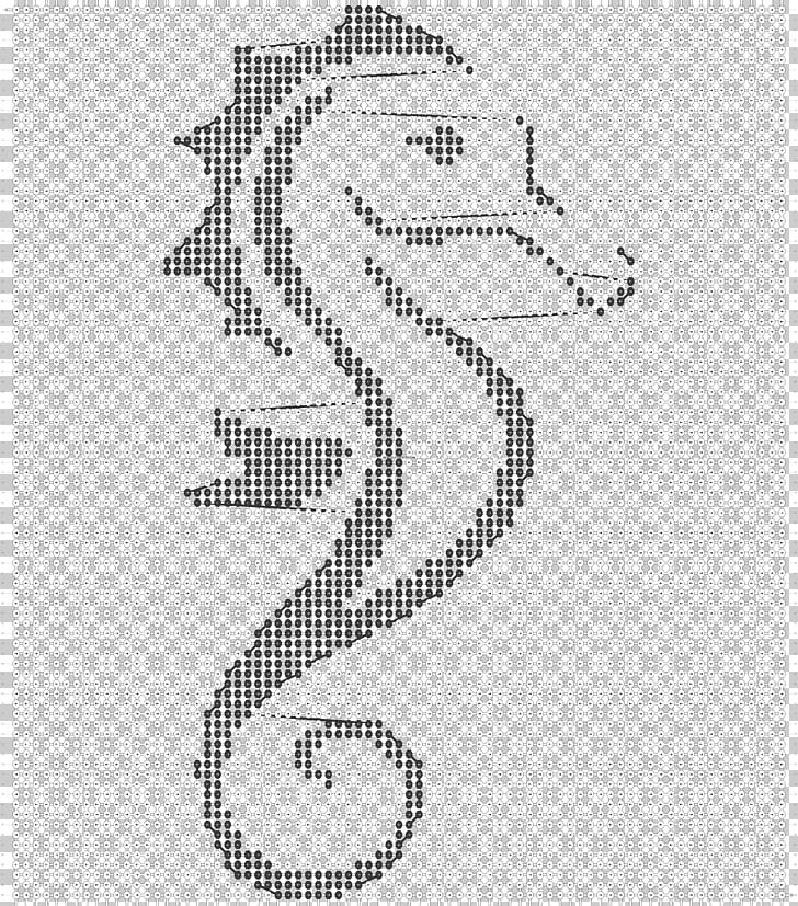Seahorse Cross-stitch Pattern Drawing PNG, Clipart, Animal, Animals, Area, Art, Black And White Free PNG Download