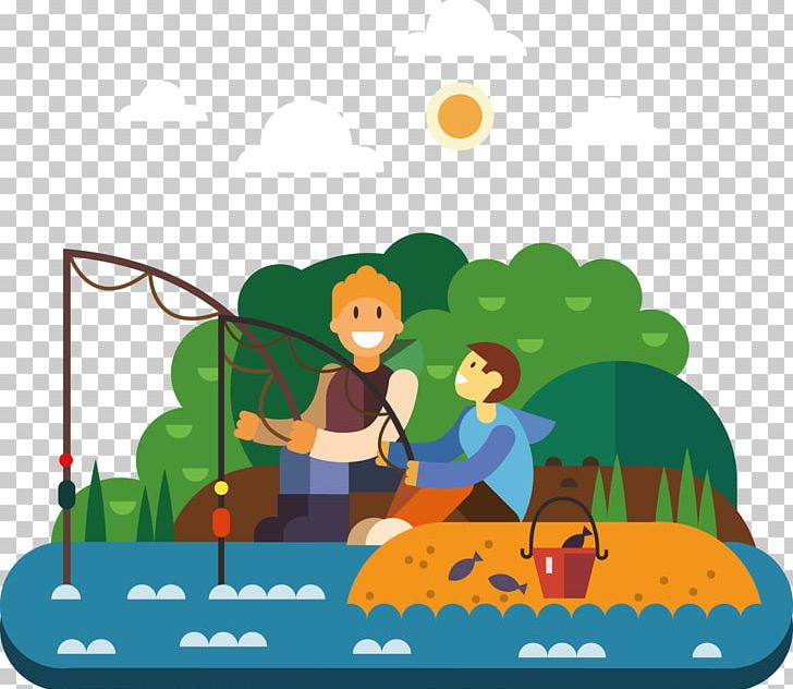 Fishing Euclidean Illustration PNG, Clipart, Aquarium Fish, Area, Art, Carp, Cartoon Free PNG Download