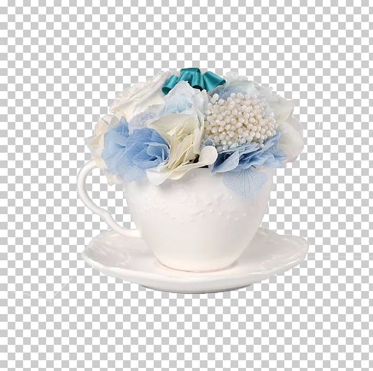 Flower Gift Cup Nosegay PNG, Clipart, Arrangement, Blue, Cup, Dairy Product, Designer Free PNG Download