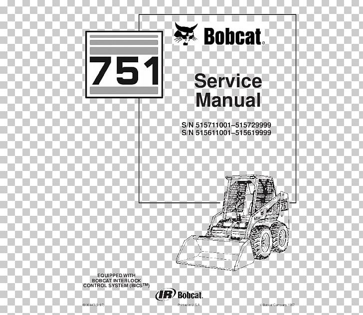 Skid-steer Loader Bobcat Company Wiring Diagram Tracked Loader Product Manuals PNG, Clipart, Architectural Engineering, Area, Black And White, Bobcat Company, Brand Free PNG Download